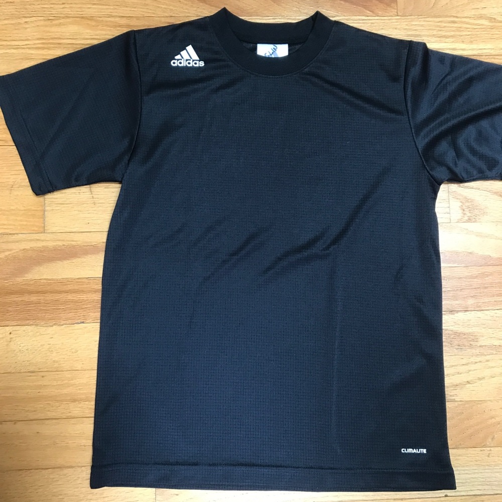 Adidas boys shirt, size M. Climalite fabric.